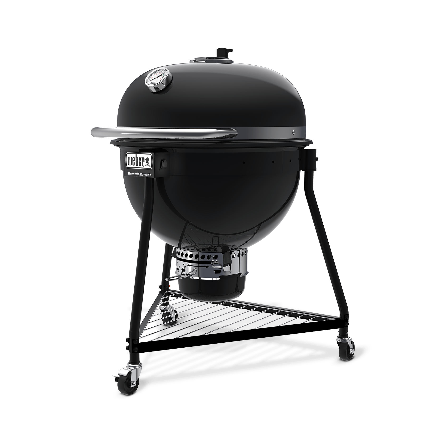 Originální Weber Summit Kamado E6, černý gril na dřevěné uhlí